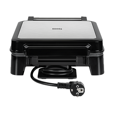 Βαφλιέρα TEESA, 4 βάφλες, 1600W, inox, ρύθμιση ισχύος