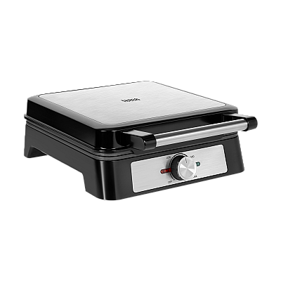 Βαφλιέρα TEESA, 4 βάφλες, 1600W, inox, ρύθμιση ισχύος