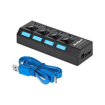 HUB USB 3.0 Rebel 4 θυρών