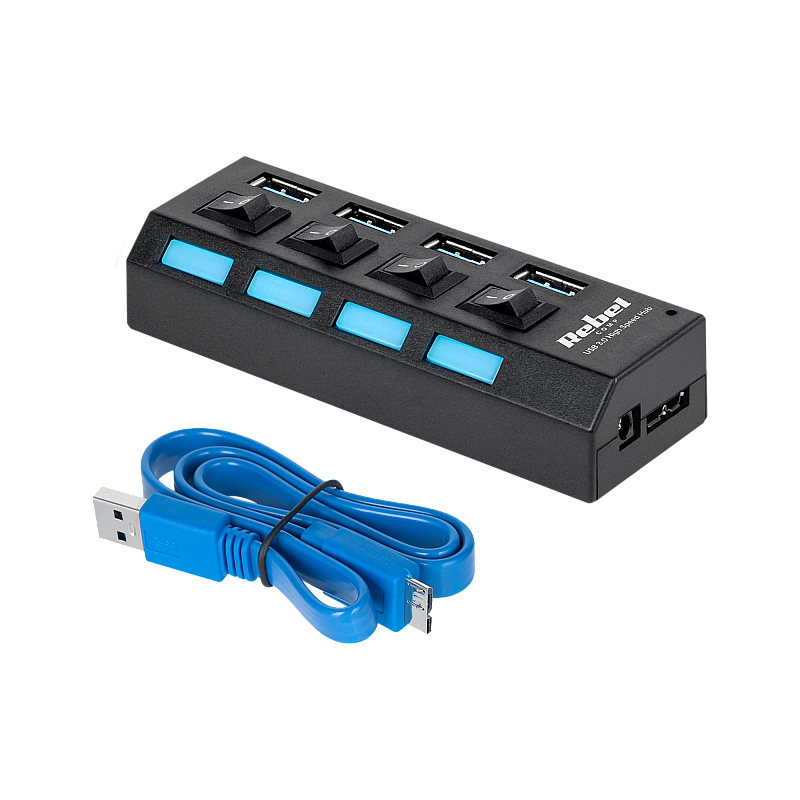 HUB USB 3.0 Rebel 4 θυρών HUB USB 3.0 Rebel 4 θυρών