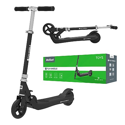 Ηλεκτρικό σκούτερ FUN WHEELS BLACK για παιδιά Ηλεκτρικό σκούτερ FUN WHEELS BLACK για παιδιά
