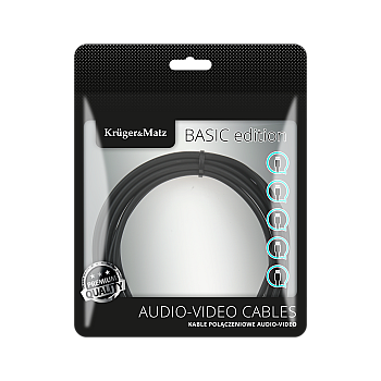 Kabel 1RCA-1RCA 1,8m Kruger&Matz Basic