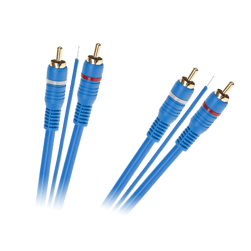 Καλώδιο 2 x RCA - 2 x RCA + σύρμα 5m