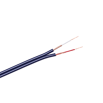 2 x RCA-4mm μπλε καλώδιο