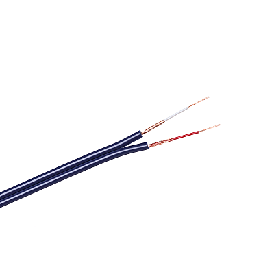 2 x RCA-4mm μπλε καλώδιο