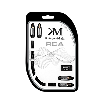 Kabel 2RCA-2RCA 0,5m Kruger&Matz
