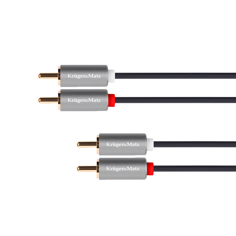 Kabel 2RCA-2RCA 1,8m Kruger&Matz Basic