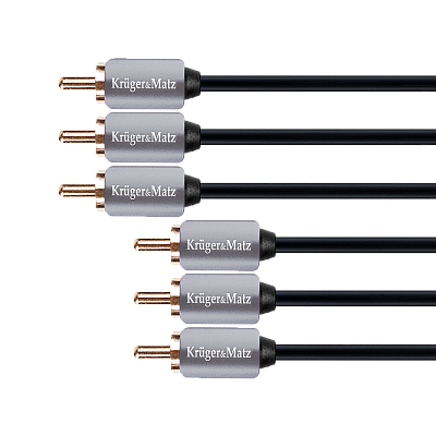 3RCA-3RCA εξάρτημα 1,8m καλώδιο Kruger&Matz