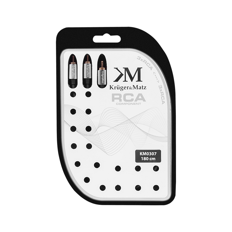 3RCA-3RCA εξάρτημα 1,8m καλώδιο Kruger&Matz