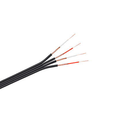 4 x καλώδιο RCA, ΜΑΥΡΟ