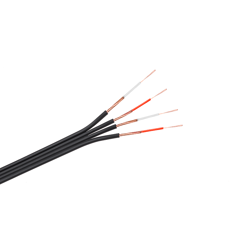 4 x καλώδιο RCA, ΜΑΥΡΟ