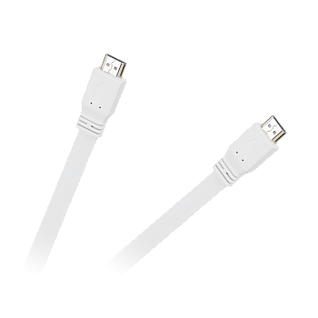 HDMI-HDMI επίπεδο λευκό καλώδιο 2.0V 1.8M