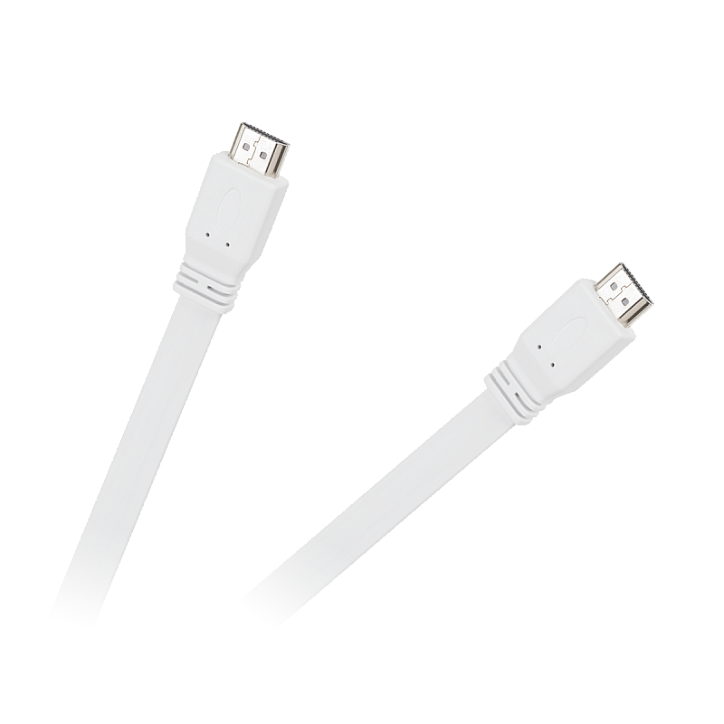 HDMI-HDMI επίπεδο λευκό καλώδιο 2.0V 1.8M