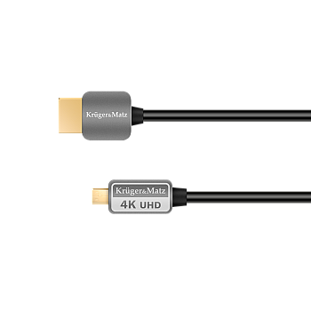 Καλώδιο HDMI - βύσμα micro HDMI (AD) 1,8m Kruger&Matz