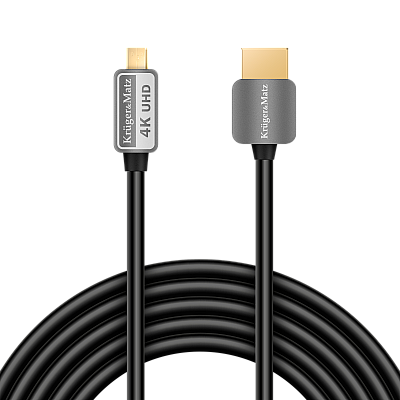 Καλώδιο HDMI - βύσμα micro HDMI (AD) 1,8m Kruger&Matz
