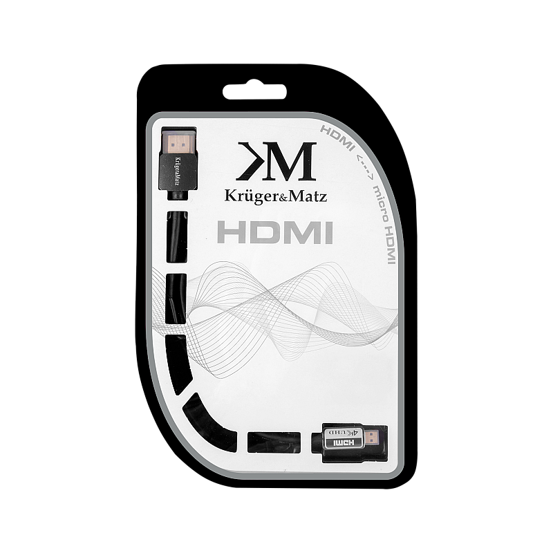 Καλώδιο HDMI - βύσμα micro HDMI (AD) 3.0m Kruger&Matz