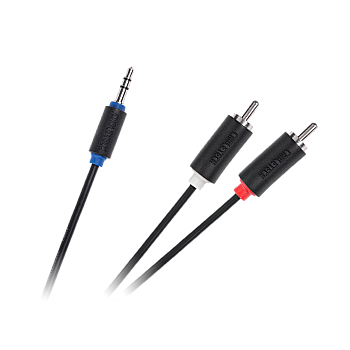 Καλώδιο Jack 3.5-2RCA 1.8m Πρότυπο Cabletech