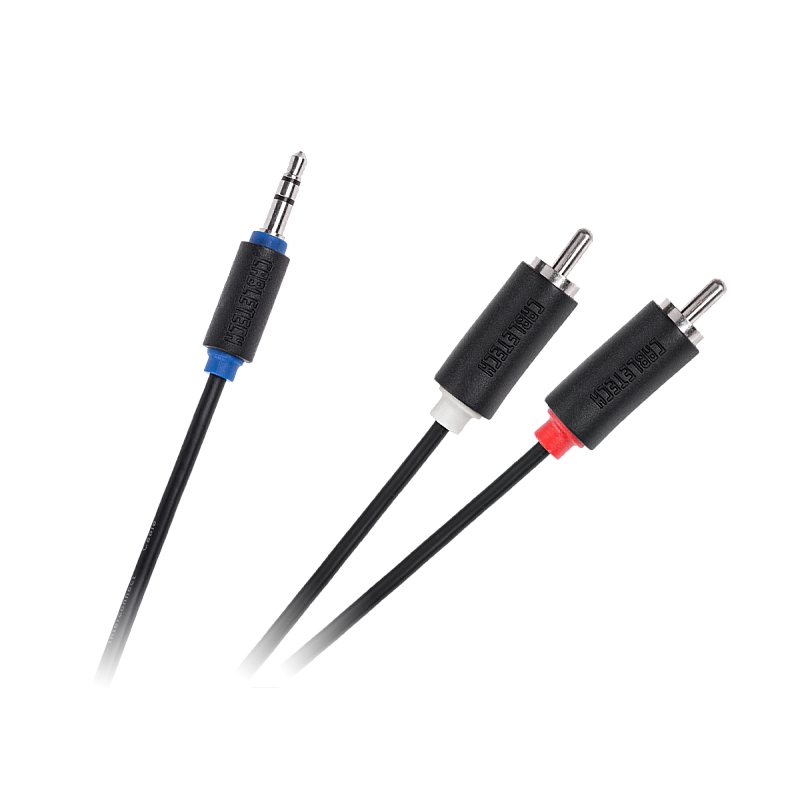 Καλώδιο Jack 3.5-2RCA 1.8m Πρότυπο Cabletech
