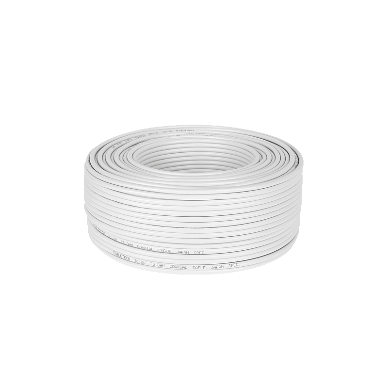 Ομοαξονικό καλώδιο 3c 2v λευκό