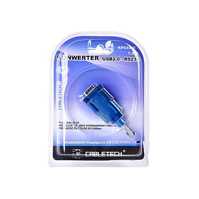 Καλώδιο μετατροπέα USB 2.0 - RS232 (DB9M)