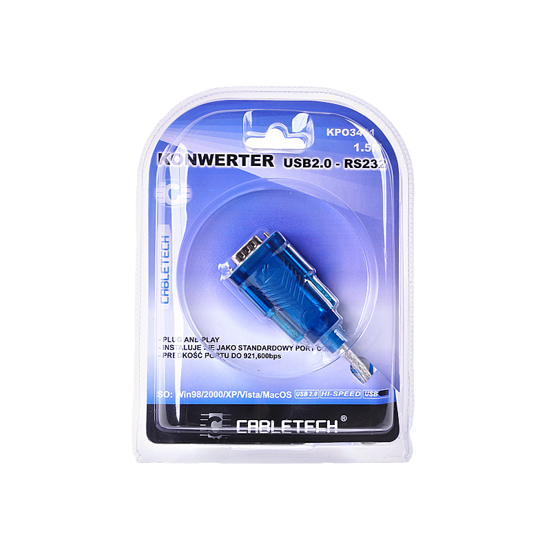 Καλώδιο μετατροπέα USB 2.0 - RS232 (DB9M)