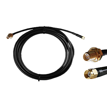 RP-SMA αρσενικό - RP-SMA θηλυκό καλώδιο 5μ