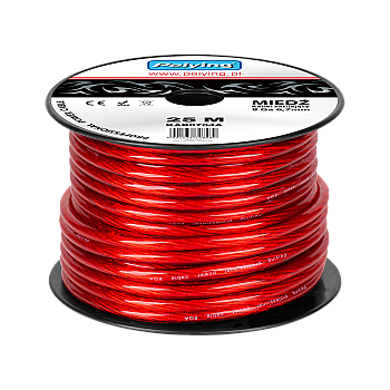 8Ga OD6,7mm καλώδιο αυτοκινήτου CU 25m