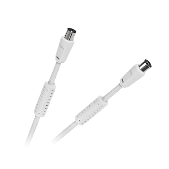 Καλώδιο τηλεόρασης-βίντεο λευκό γωνιακό/γωνιακό 2,0 μέτρα