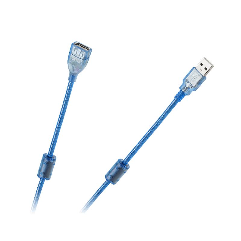 Καλώδιο επέκτασης USB 2.0 Az-Am, 5 m, οθόνη + φίλτρο