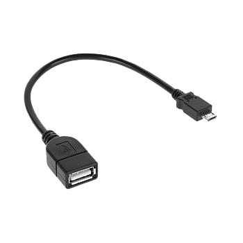 Καλώδιο USB, A υποδοχή - βύσμα micro USB, 20 cm
