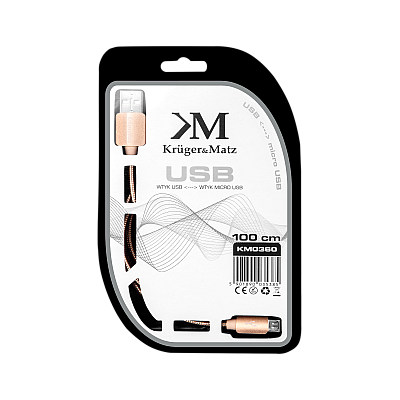 Kabel USB - micro USB 1m Kruger&Matz
