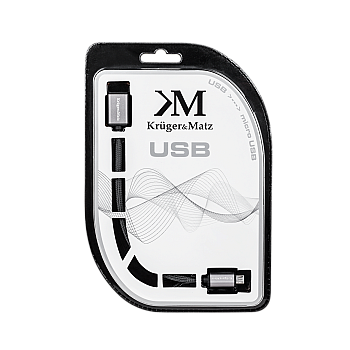 Καλώδιο USB - micro USB υποδοχή-βύσμα 0,2 m Kruger&Matz