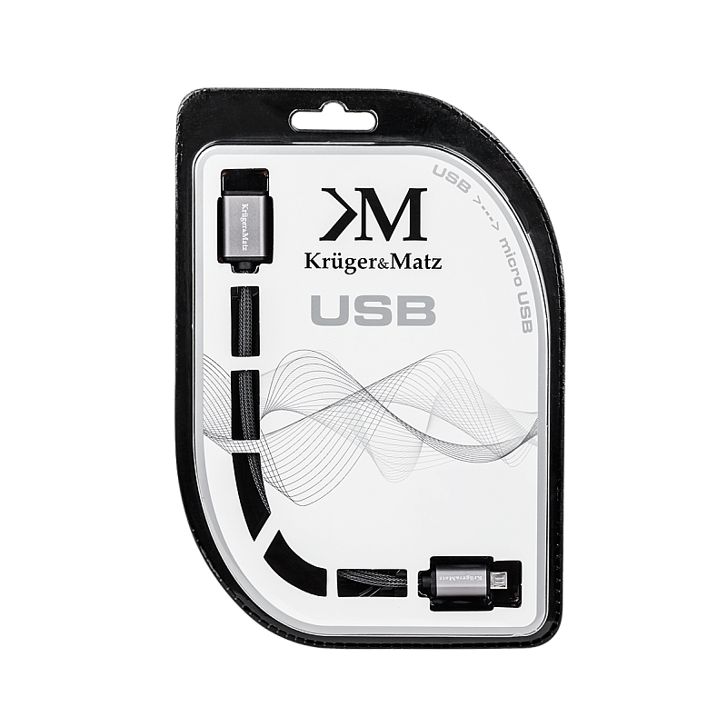 Καλώδιο USB - micro USB υποδοχή-βύσμα 0,2 m Kruger&Matz
