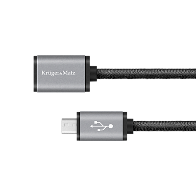 Καλώδιο USB - micro USB υποδοχή-βύσμα 0,2 m Kruger&Matz