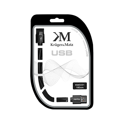 USB - καλώδιο βύσματος micro USB 1,8m Kruger&Matz