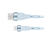 USB - καλώδιο microUSB 1 m μπλε σιλικόνης Kruger&Matz Basic