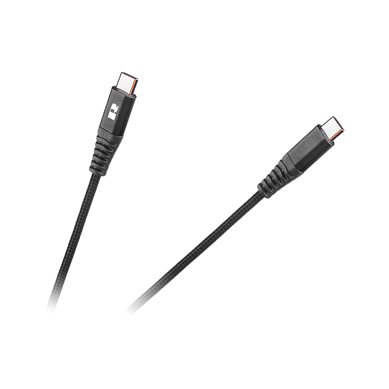 USB Type C - Καλώδιο USB Type C REBEL 100 cm μαύρο