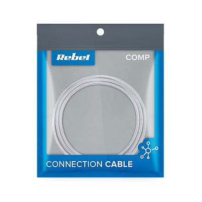 Καλώδιο USB - USB micro REBEL 100 cm λευκό