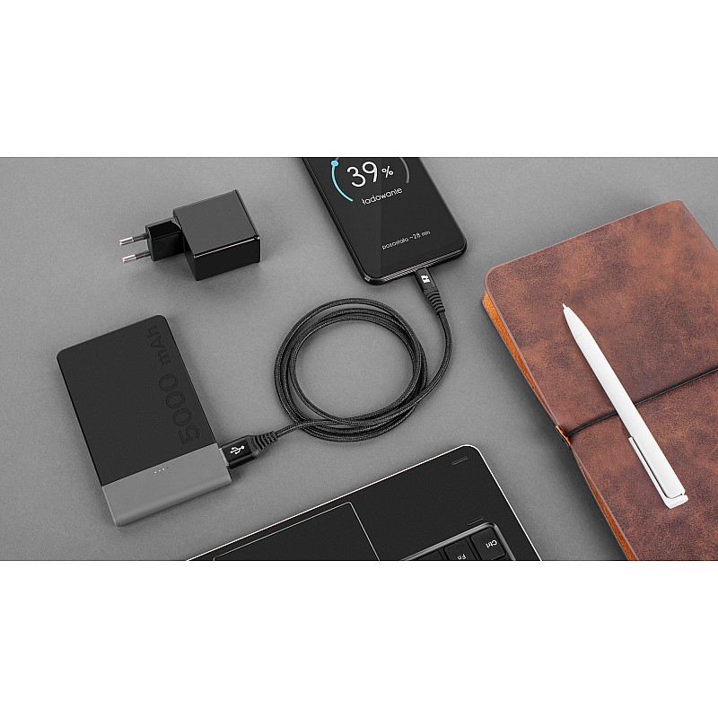 USB - Καλώδιο USB micro REBEL 50 cm μαύρο