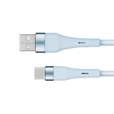USB - Καλώδιο USB τύπου C 1 m μπλε σιλικόνης Kruger&Matz Basic