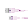 USB - Καλώδιο USB Type C 1 m ροζ σιλικόνης Kruger&Matz Basic