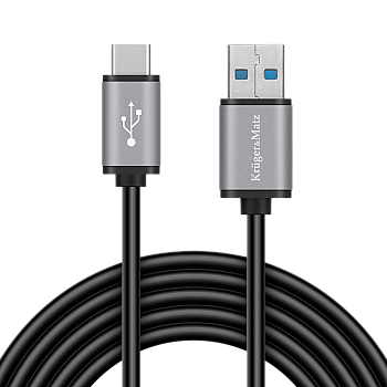 Καλώδιο USB 3.0V βύσμα - βύσμα τύπου C 5 Gbps 1m Kruger&Matz Basic