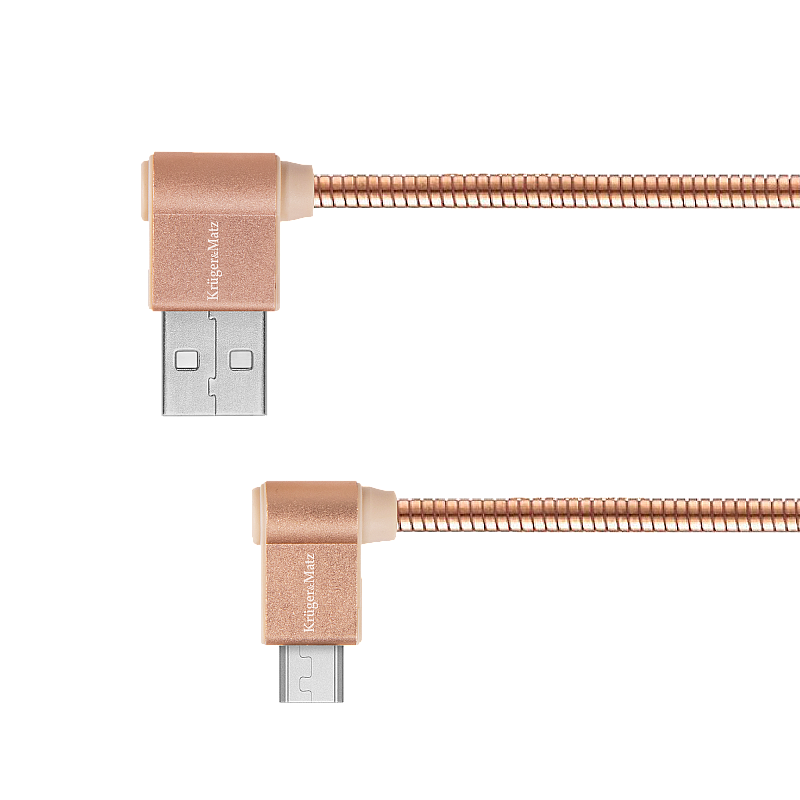 Καλώδιο USB - γωνιακό βύσμα τύπου C 1m 3A Kruger&Matz