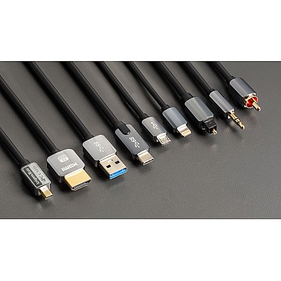 Καλώδιο USB - γωνιακό βύσμα τύπου C 1m 3A Kruger&Matz
