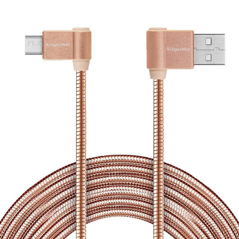 Καλώδιο USB - γωνιακό βύσμα τύπου C 1m 3A Kruger&Matz