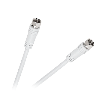 F-plug - F-plug καλώδιο, 1,8 m, λευκό