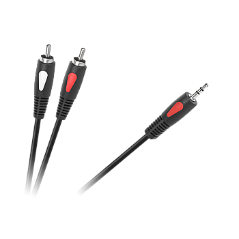 Βύσμα υποδοχής καλωδίου 3.5 - 2RCA 3.0m Cabletech Eco-Line