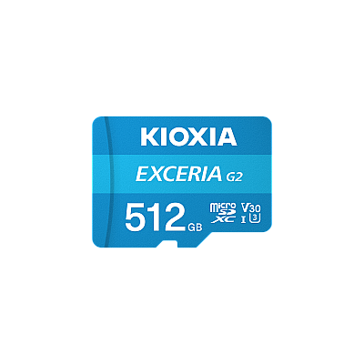 Κάρτα μνήμης microSD Kioxia 512GB UHS-I U1 με προσαρμογέα