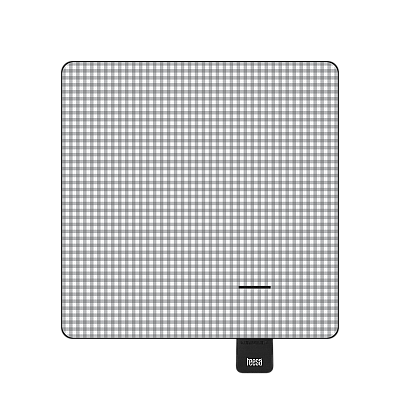 Κουβέρτα χαλάκι για πικνίκ με μόνωση 200x200 cm TEESA - γκρι πλέγμα