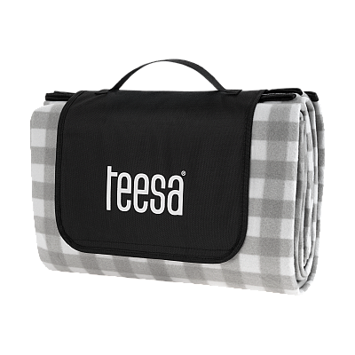 Κουβέρτα χαλάκι για πικνίκ με μόνωση 200x200 cm TEESA - γκρι πλέγμα